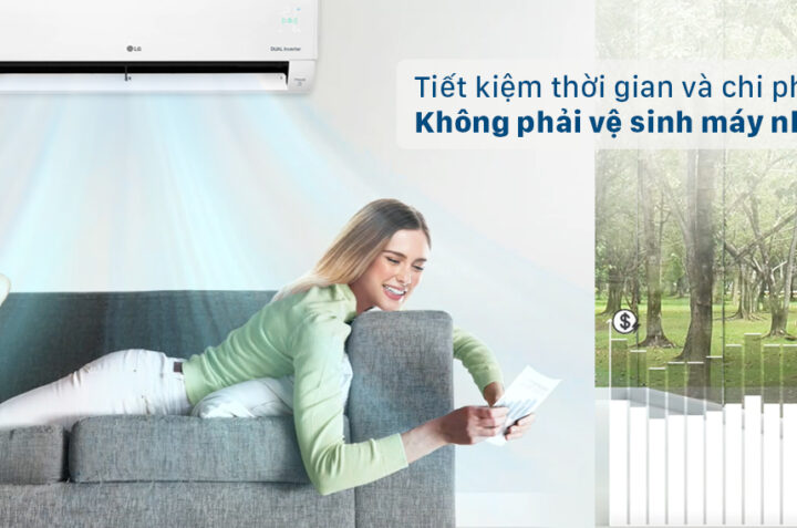 Khám phá chế độ tự động làm sạch Auto Cleaning của điều hòa LG