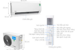 Điều hòa Midea MSMT-10HRFN8 9000BTU 2 Chiều Inverter Wifi một thiết kế ấn tượng