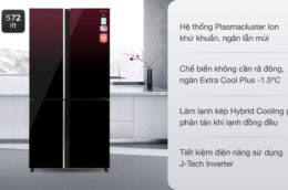 Tủ lạnh Sharp SJ-FXP640VG-MR 572 lít – Siêu phẩm tủ lạnh 2021