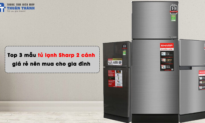 Top 3 mẫu tủ lạnh Sharp 2 cánh giá rẻ nên mua cho gia đình