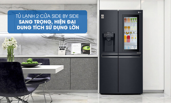 Những mẫu tủ lạnh LG Side by Side tốt nhất cho gia đình