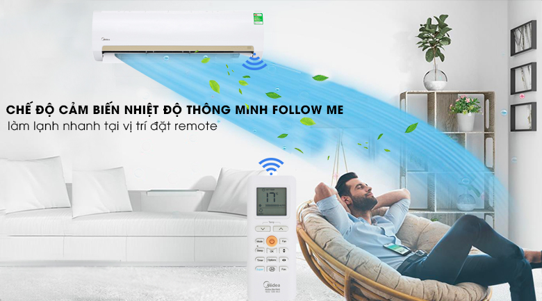 Tính năng cảm biến thân nhiệt Follow me