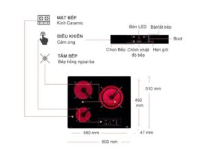 Bếp điện TEKA TB 6310 3 vùng nấu