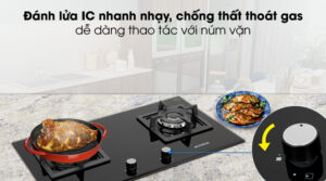 Bếp gas MODENA BH 4724 2 vùng nấu