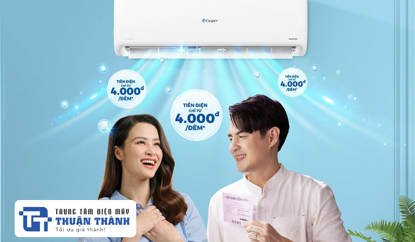 Điều hòa Casper GC-24IS32 tiết kiệm điện nhờ công nghệ Inverter và chế độ ECO
