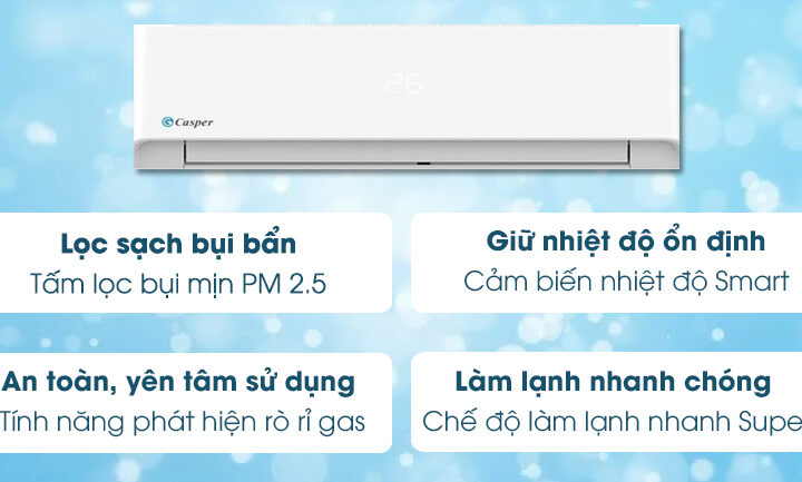 Chọn mua ngay điều hòa Casper LC-09FS32 giá rẻ cho mùa hè nắng nóng