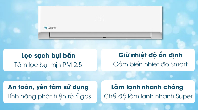 Chọn mua ngay điều hòa Casper LC-09FS32 giá rẻ cho mùa hè nắng nóng