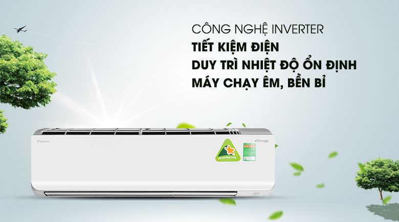 Điều hòa Daikin 2 chiều Inverter FTHF60RVMV có công nghệ tiết kiệm điện Inverter