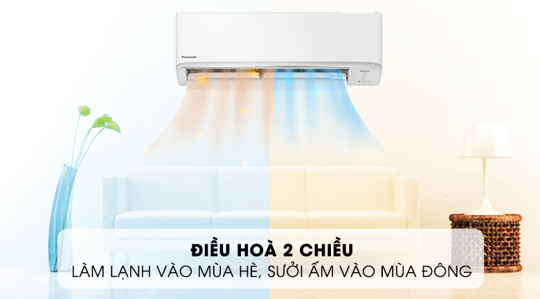 Điều hòa Panasonic CU/CS-YZ9WKH-8 2 chiều thiết kế bắt mắt, tích hợp tính năng sưởi ấm
