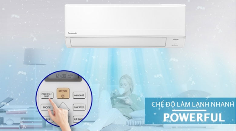Điều hòa Panasonic CU/CS-XPU12WKH-8 12000BTU làm lạnh nhanh chóng, dễ chịu