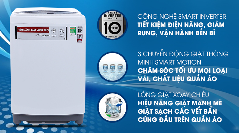 Máy giặt LG Inverter 10,5kg T2350VSAW giá rẻ