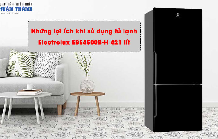 Những lợi ích khi sử dụng tủ lạnh Electrolux EBE4500B-H 421 lít