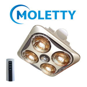 Đèn sưởi Moletty M-04HR 4 bóng có điều khiển