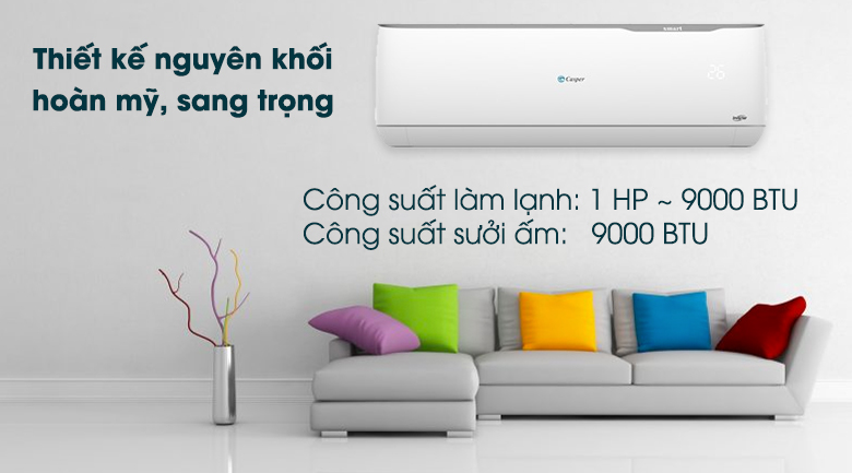 Điều hòa Casper 2 chiều GH-09TL32 sử dụng cho phòng có diện tích dưới 15m2