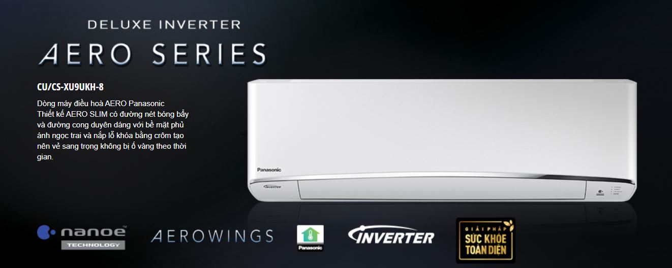 Điều hòa Panasonic CU/CS-XU9UKH-8 inverter 1 chiều 9000BTU