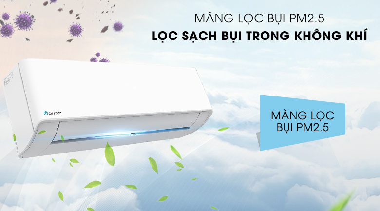 Công nghệ lọc bụi mịn 2.5 PM của điều hòa Casper