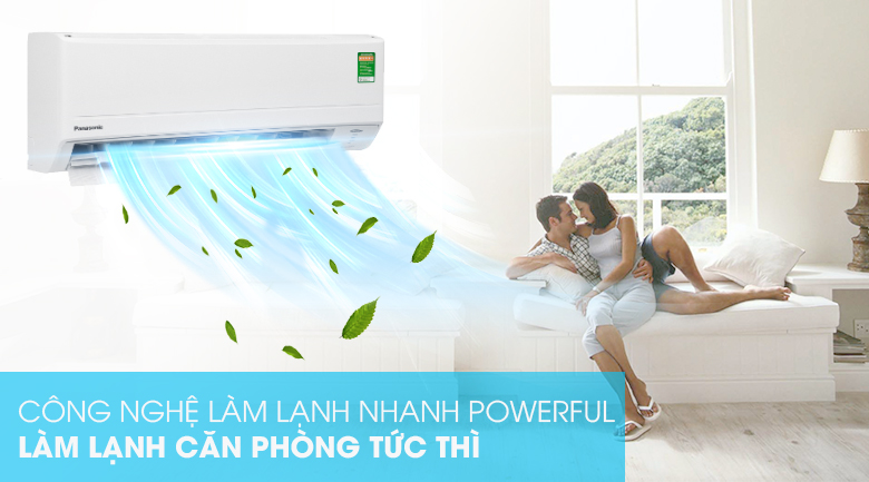 Chế độ làm lạnh nhanh PowerFul của điều hòa Panasonic CU/CS-PU9WKH-8M