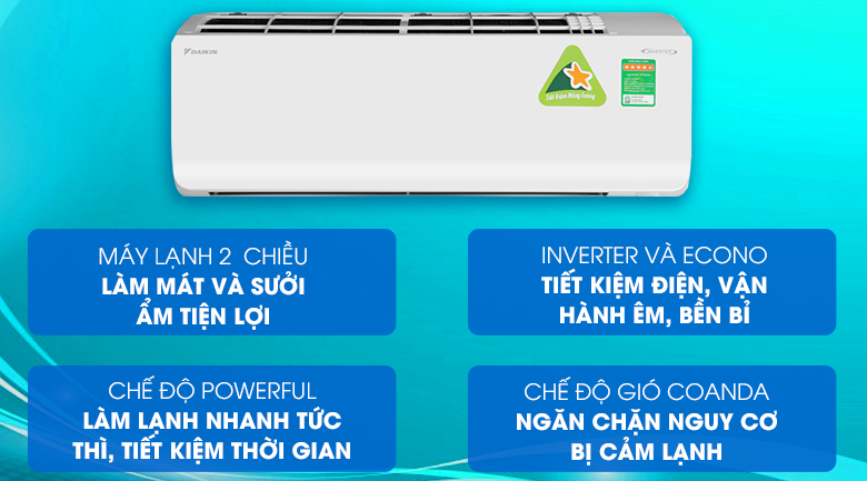 Điều hòa Daikin FTHF35RAVMV 12000BTU 2 chiều inverter