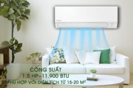 Top 3 điều hòa Panasonic 12000BTU Inverter cho phòng có diện tích dưới 20m2