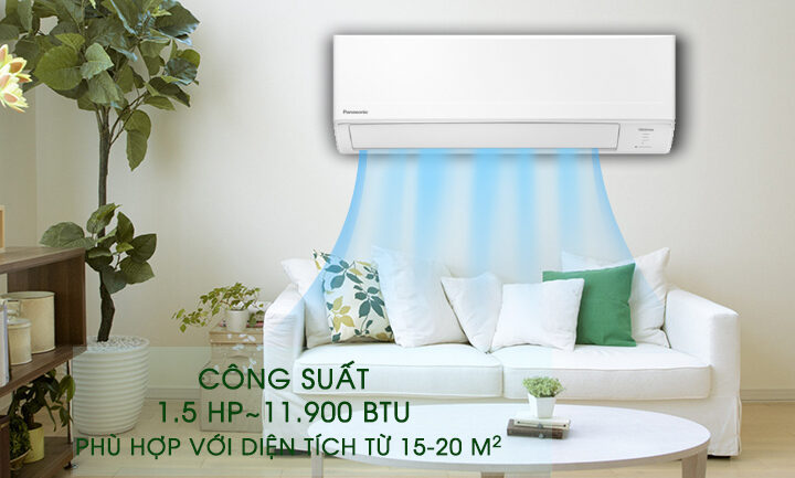 Top 3 điều hòa Panasonic 12000BTU Inverter cho phòng có diện tích dưới 20m2
