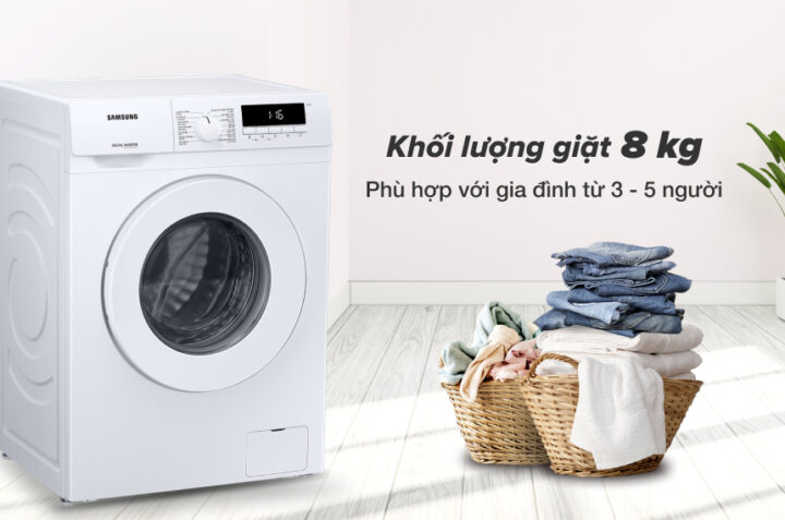 Top 3 máy giặt cửa trước 8kg dùng cho gia đình có từ 3-5 thành viên