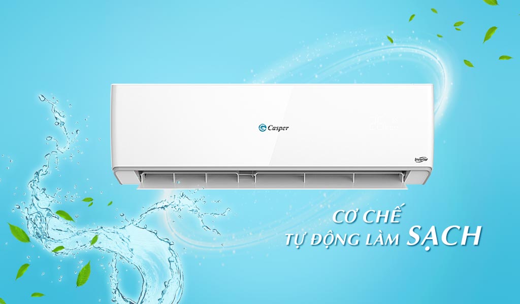Chức năng tự động làm sạch của điều hòa Casper GC-12TL25 inverter