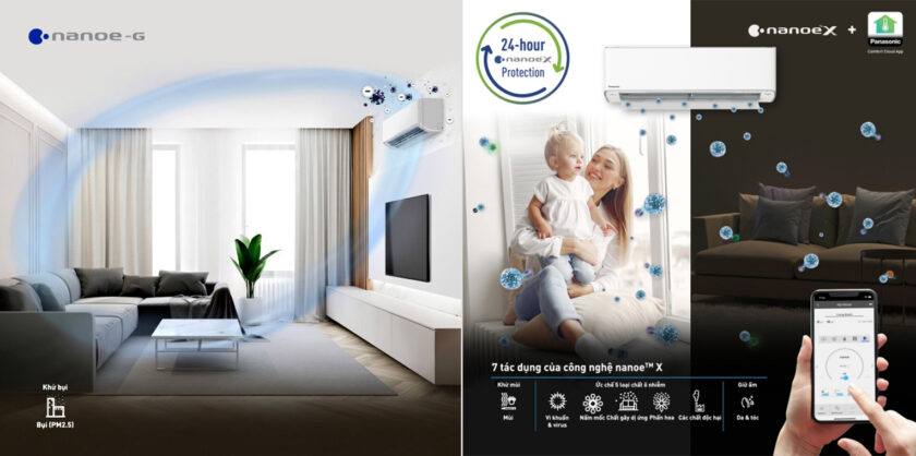 Điều hòa Panasonic XZ18XKH-8 2 chiều bảo vệ sức khỏe nhờ công nghệ lọc không khí Nanoe-X và Nanoe-G