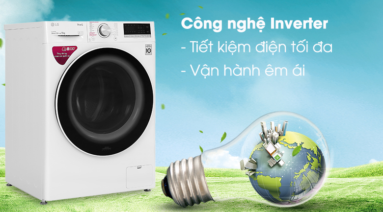 Máy giặt LG FV1409S4W 9kg Inverter chất lượng tốt