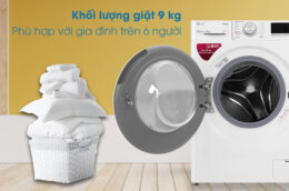Top 3 mẫu máy giặt 9kg cửa trước dưới 10 triệu đồng đáng mua nhất hiện nay