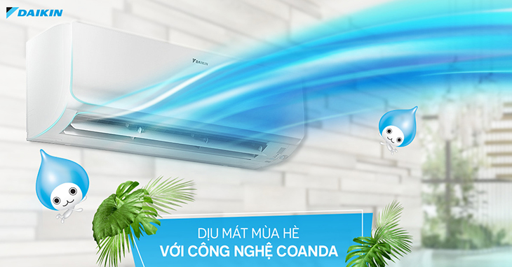Công nghệ luồng gió độc quyền Coanda của điều hòa Daikin FTKA25VAVMV
