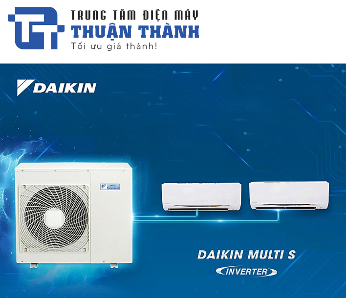 Combo điều hòa multi S Daikin MKC70SVMV 24000BTU kết nối 2 dàn lạnh CTKC35RVMV 12000BTU 1 chiều inverter