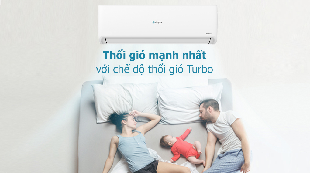 Điều hòa Casper GC-09IS32 Inverter làm lạnh nhanh, đem lại luồng không khí mát lạnh dễ chịu