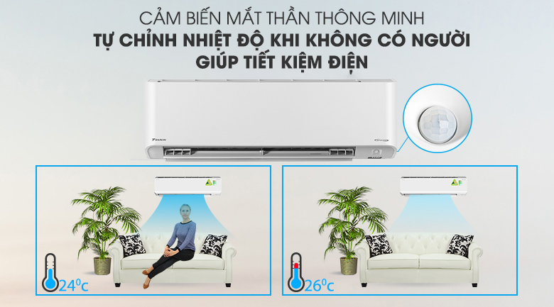 Về thiết kế của điều hòa Daikin FTKZ25VVMV 9000BTU