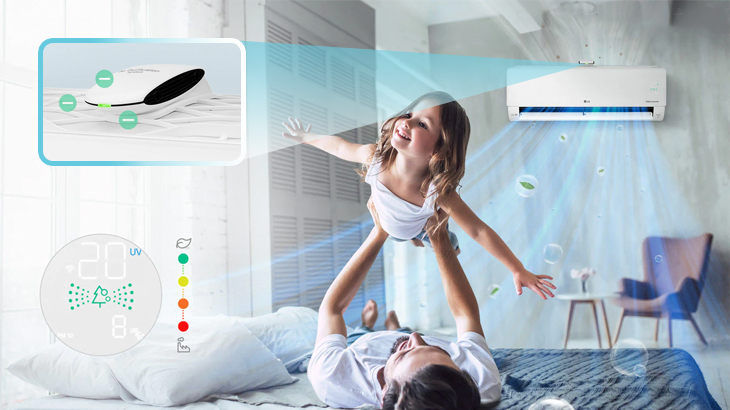 Công nghệ Plasmaster Ionizer+ của điều hòa LG V10API1 9000BTU