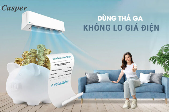 Không chỉ tiết kiệm điện, điều hòa Casper GC-12IS33 12000BTU còn đem lại nhiều tiện ích tuyệt vời