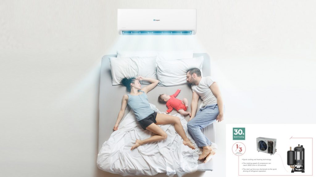 Điều hòa Casper SC-12FS32 làm lạnh nhanh chóng, ổn định