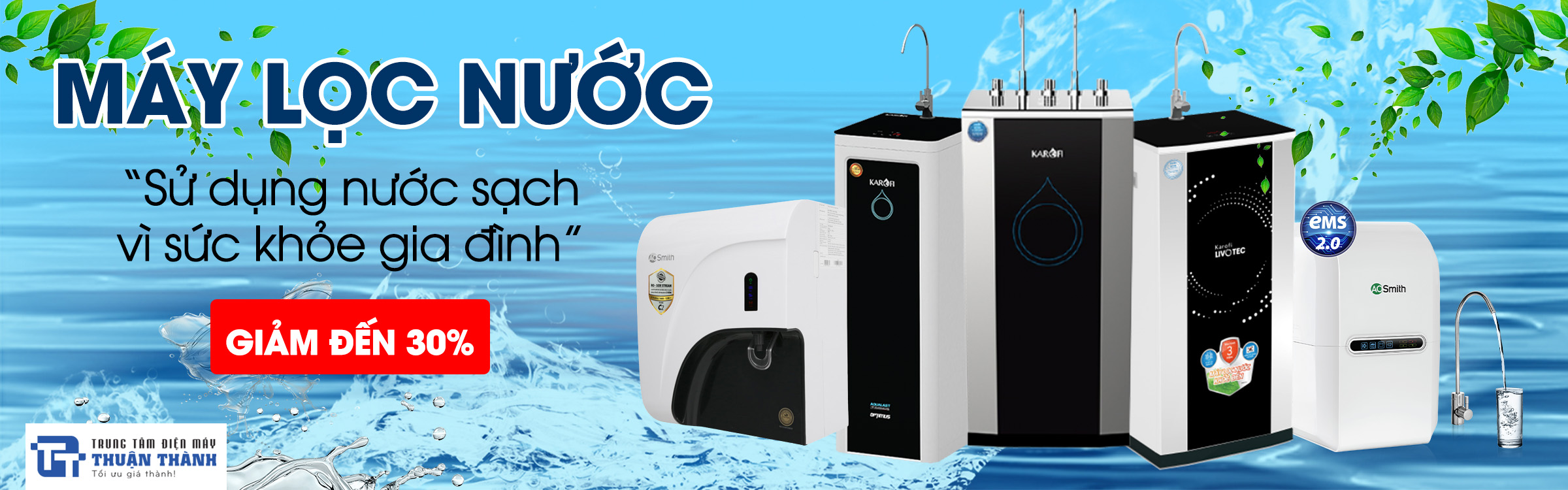 Banner máy lọc nước