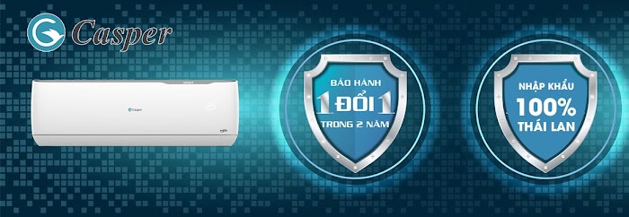 Điều hòa Casper có chế độ bảo hành tốt
