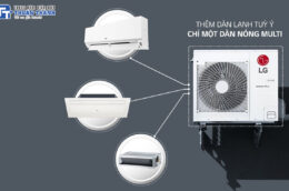 Lợi ích tuyệt vời mà điều hòa Multi LG A3UQ24GFD0 24000BTU mang lại