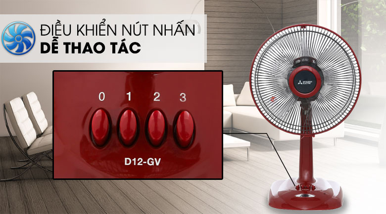 Quạt bàn Mitsubishi D12-GA