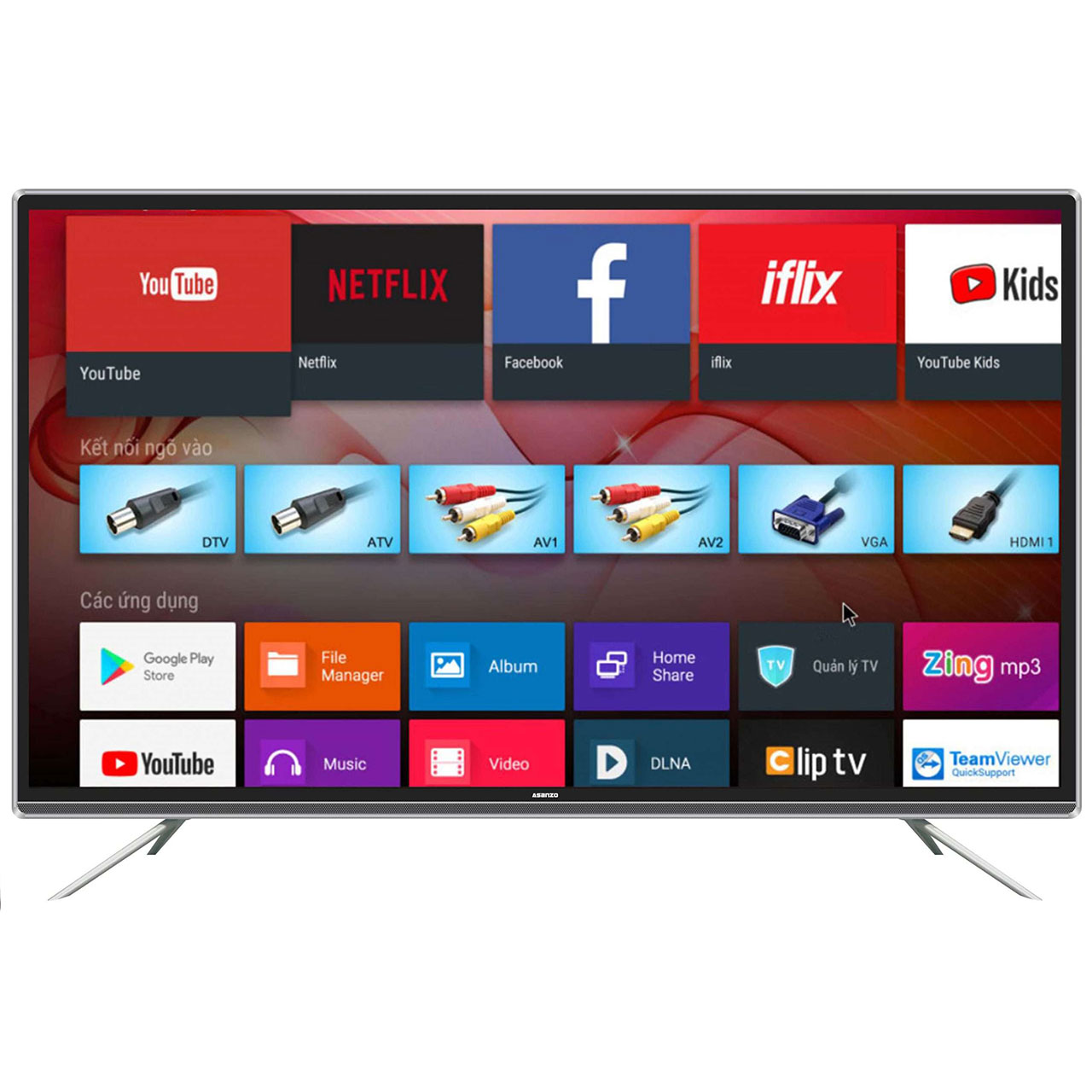 Smart Tivi Asanzo 55 Inch 4K 55AG900 Kính Cường Lực