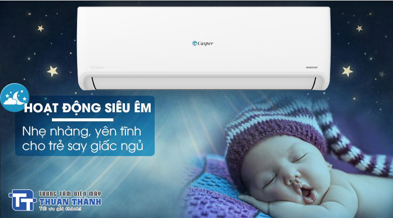 Điều hòa Casper GC-18IS32 Inverter vận hành êm ái, đem đến phút giây thư giãn tuyệt vời cho người dùng