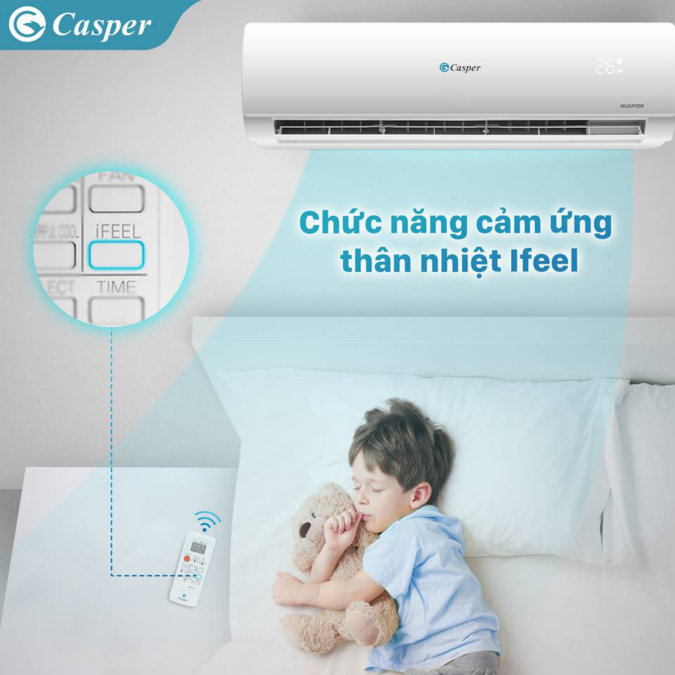 Điều hòa Casper MC-12IS33 12000BTU 1 chiều Inverter