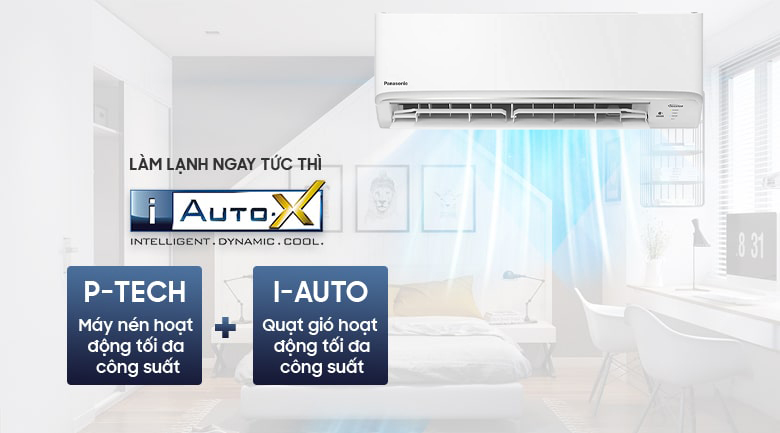 Điều hòa Panasonic XPU9XKH-8 có khả năng làm lạnh nhanh và tiết kiệm điện