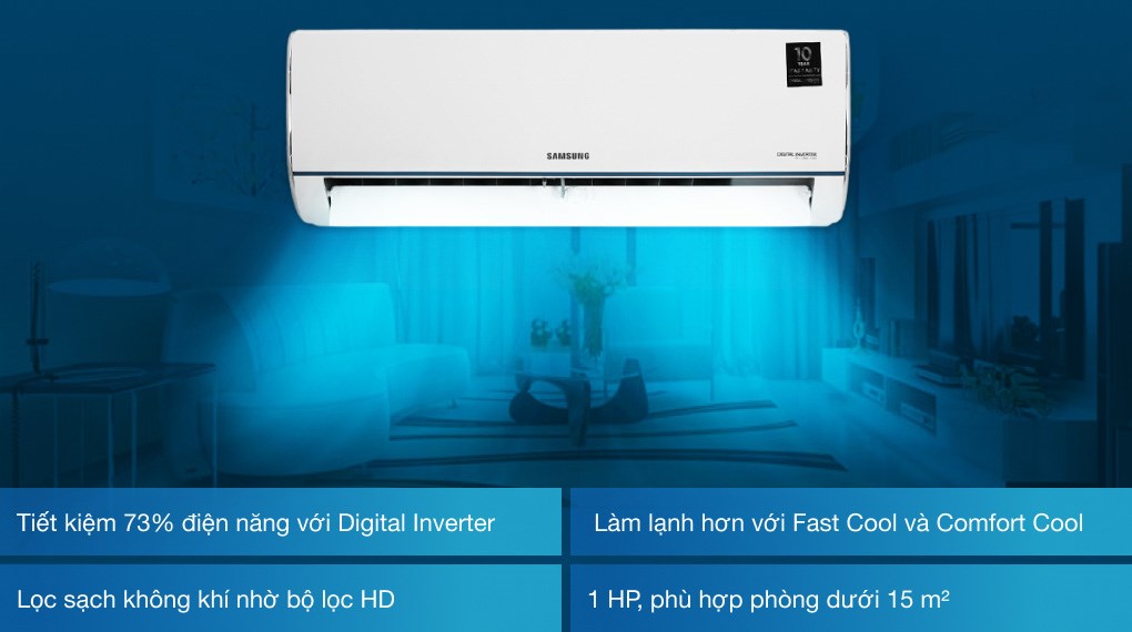Điều hòa Samsung AR09TYHQASINSV 9000BTU 1 chiều inverter
