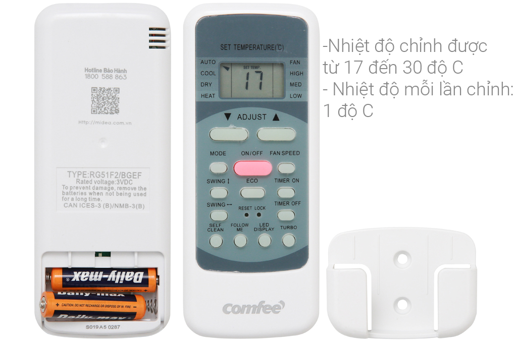 Điều Hòa Comfee SIRIUS-9ED 9000BTU Inverter 1 Chiều