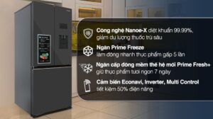 Tủ Lạnh Panasonic Inverter 3 Cánh 495 Lít NR-CW530XMMV