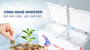 Tủ Đông Sanaky Inverter VH-6699W3 2 Ngăn 1 Đông 1 Mát 500 Lít