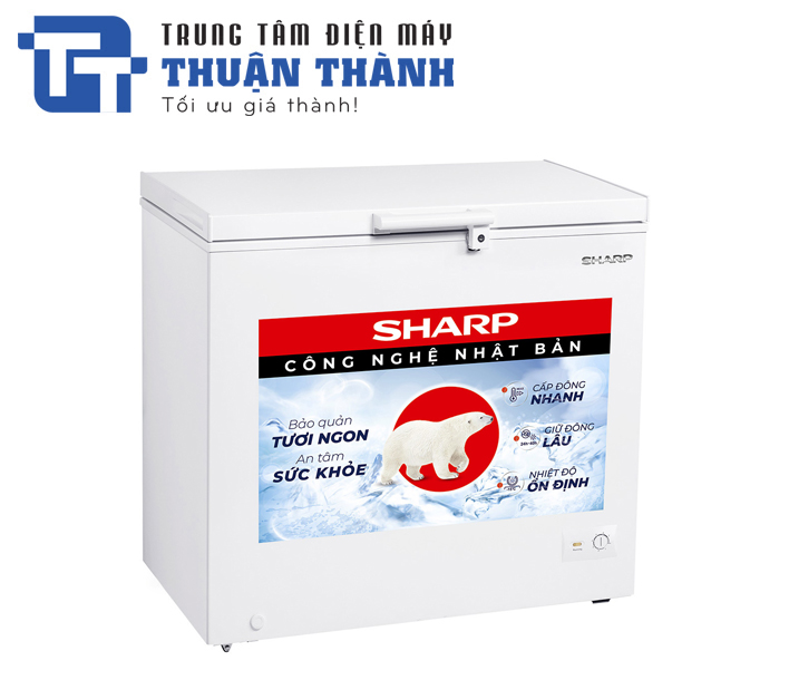 Tủ Đông Sharp FJ-C145V-WH 1 Ngăn Đông 145 Lít