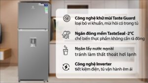 Tủ Lạnh Electrolux Inverter 2 Cánh 312 Lít ETB3440K-A